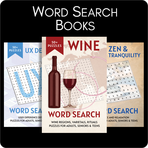 About Five Word Search Puzzle Books